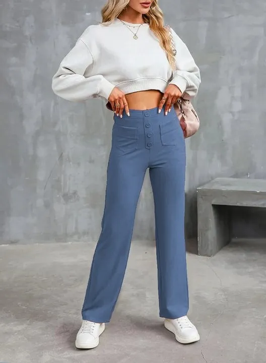 Women's Casual High Waist Stretch Pants