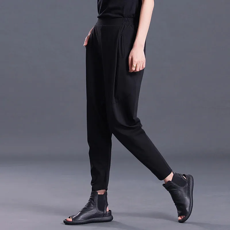 Women's High-Waist Pants With Pockets