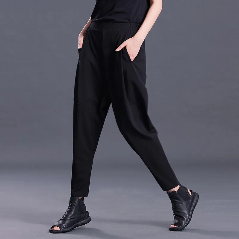 Women's High-Waist Pants With Pockets