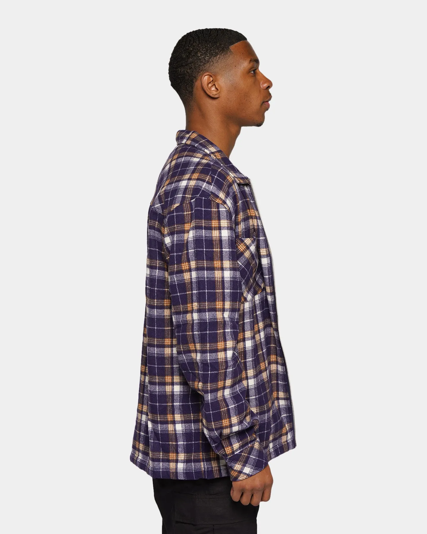 XXIII Soren Plaid Bomber Jacket Blue