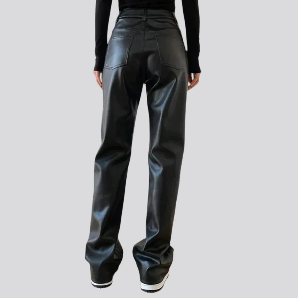 Y2k black jean pants for ladies